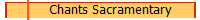 Chants Sacramentary